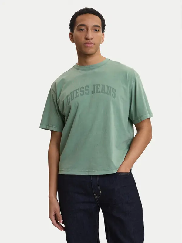 Guess Guess T-shirt M6GIB6 K8FQ4 Zelena Regular Fit