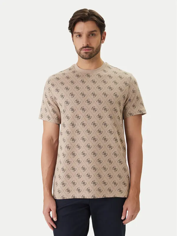 Guess Guess T-shirt M6GP34 K3200 Bež Relaxed Fit