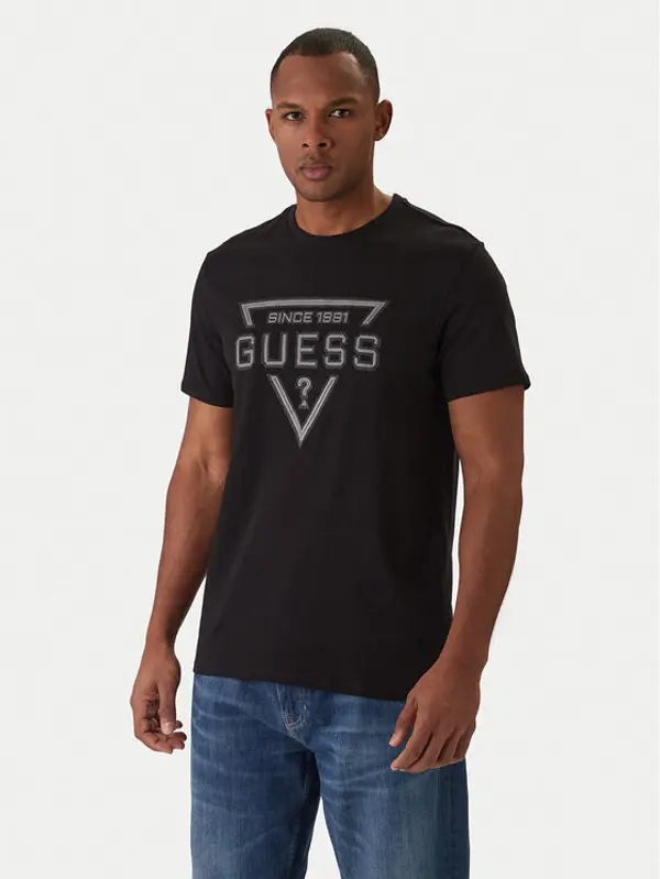 Guess Guess T-shirt M6RI09 I3Z14 Crna Regular Fit