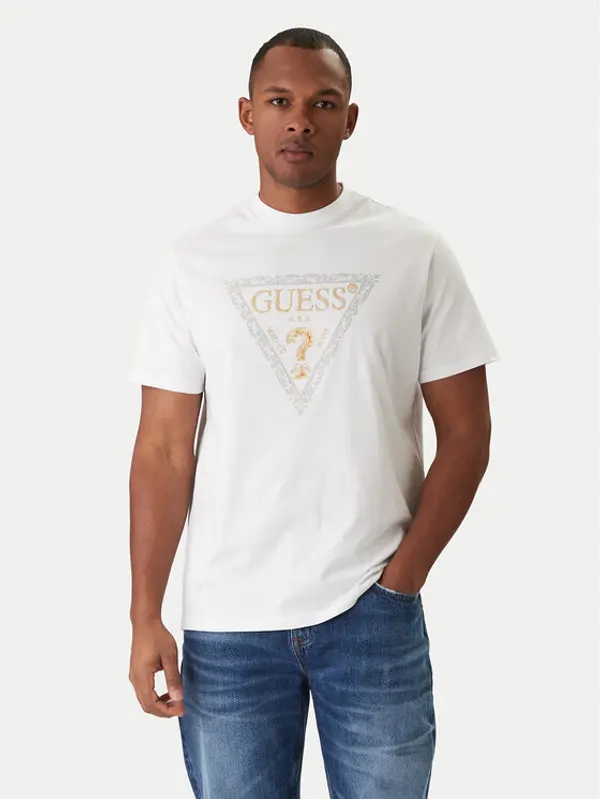 Guess Guess T-shirt M6RI15 I3Z14 Bijela Regular Fit