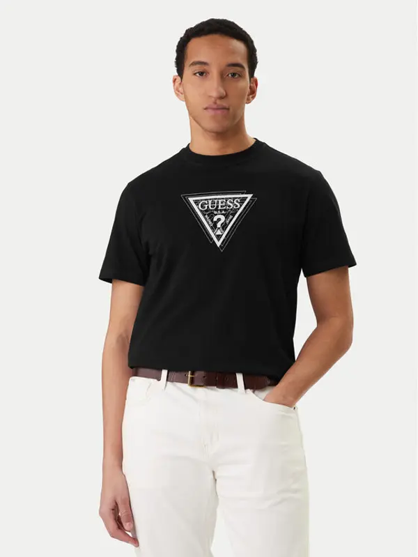 Guess Guess T-shirt M6RI23 K8FQ4 Crna Regular Fit
