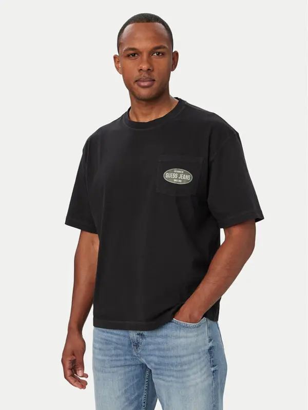 Guess Guess T-shirt M6YI16 K3947 Crna Regular Fit