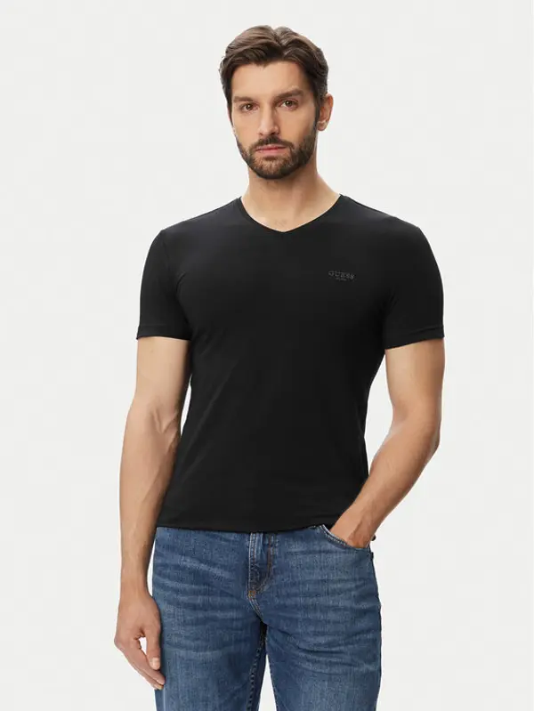 Guess Guess T-shirt M6YI32 K3735 Crna Extra Slim Fit