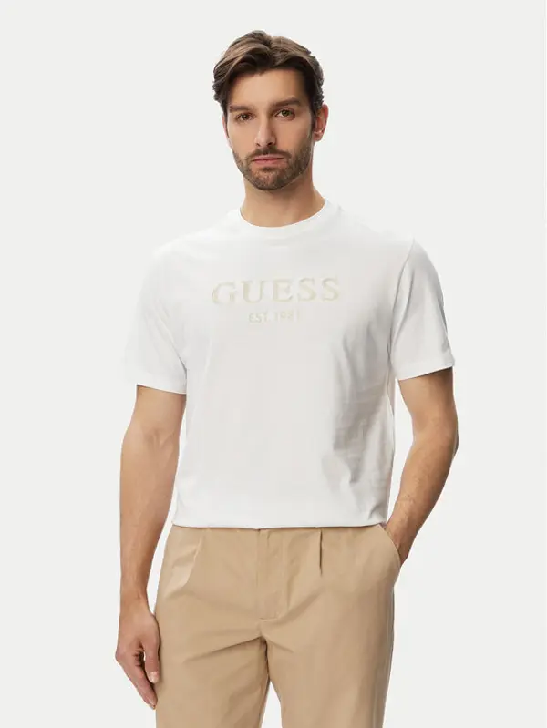 Guess Guess T-shirt M6YI41 K4227 Bijela Regular Fit