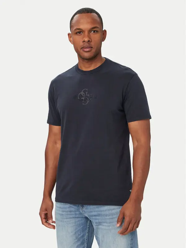 Guess Guess T-shirt M6YI58 K4632 Tamnoplava Regular Fit