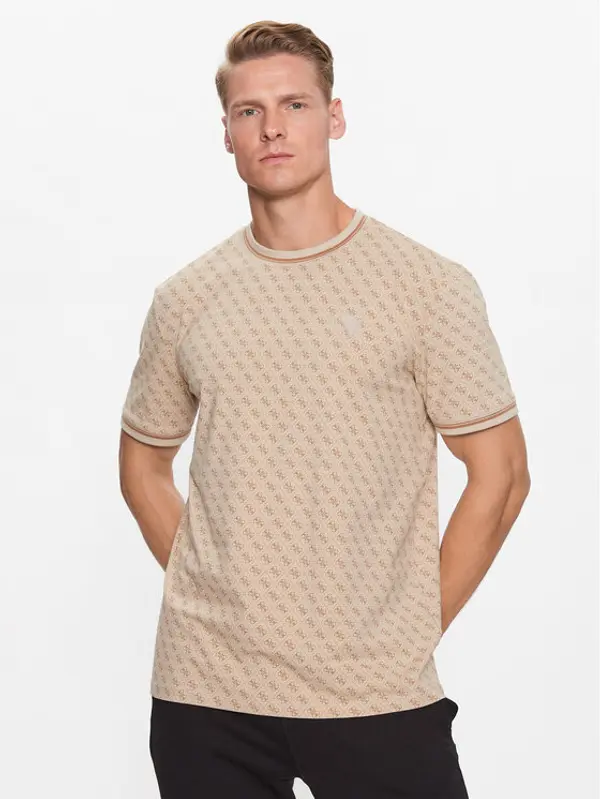 Guess Guess T-shirt Marshall Z2YI05 J1314 Bež Regular Fit