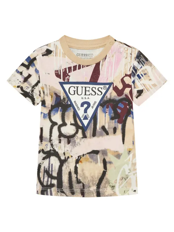 Guess Guess T-shirt N5YI04 K8HM4 Šarena Regular Fit