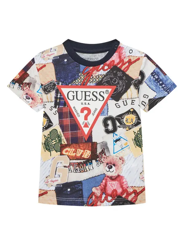 Guess Guess T-shirt N5YI04 K8HM4 Šarena Regular Fit