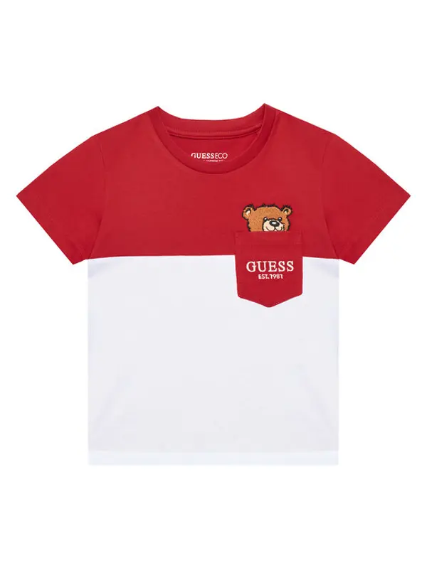 Guess Guess T-shirt N5YI11 K8HM4 Crvena Regular Fit
