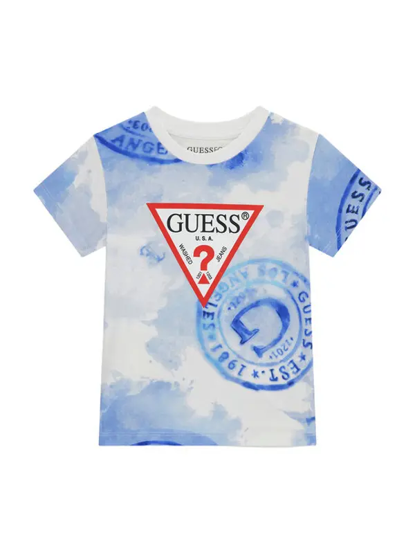 Guess Guess T-shirt N6GI02 K8HM4 Plava Regular Fit