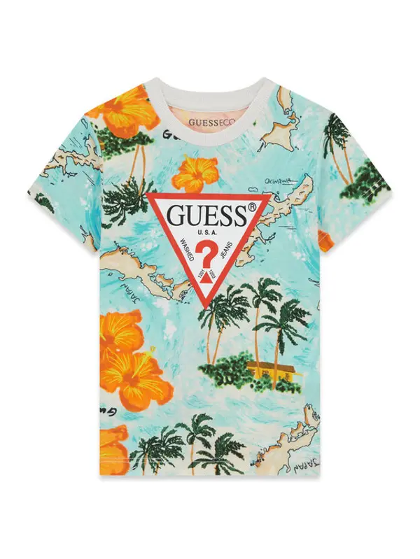 Guess Guess T-shirt N6GI02 K8HM4 Šarena Regular Fit