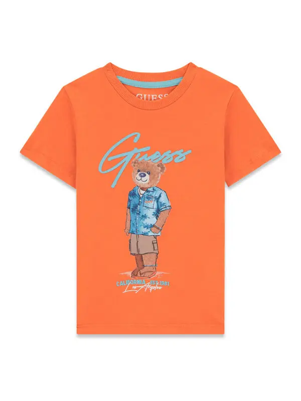 Guess Guess T-shirt N6GI04 K8HM4 Narančasta Regular Fit