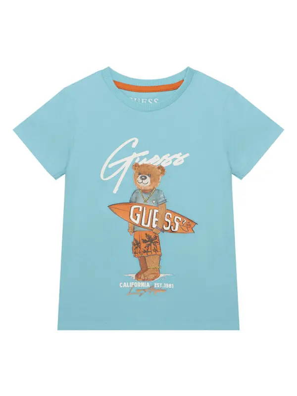 Guess Guess T-shirt N6GI04 K8HM4 Plava Regular Fit