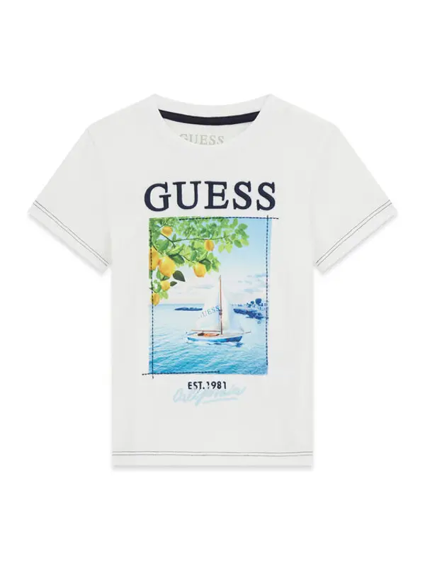 Guess Guess T-shirt N6GI07 K8HM4 Bijela Regular Fit