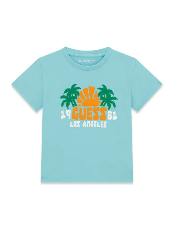 Guess Guess T-shirt N6GI09 K8HM4 Svijetlo plava Regular Fit