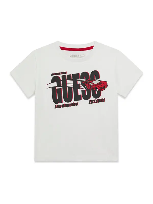 Guess Guess T-shirt N6RI00 K8HM4 Bijela Regular Fit