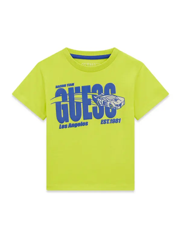 Guess Guess T-shirt N6RI00 K8HM4 Zelena Regular Fit