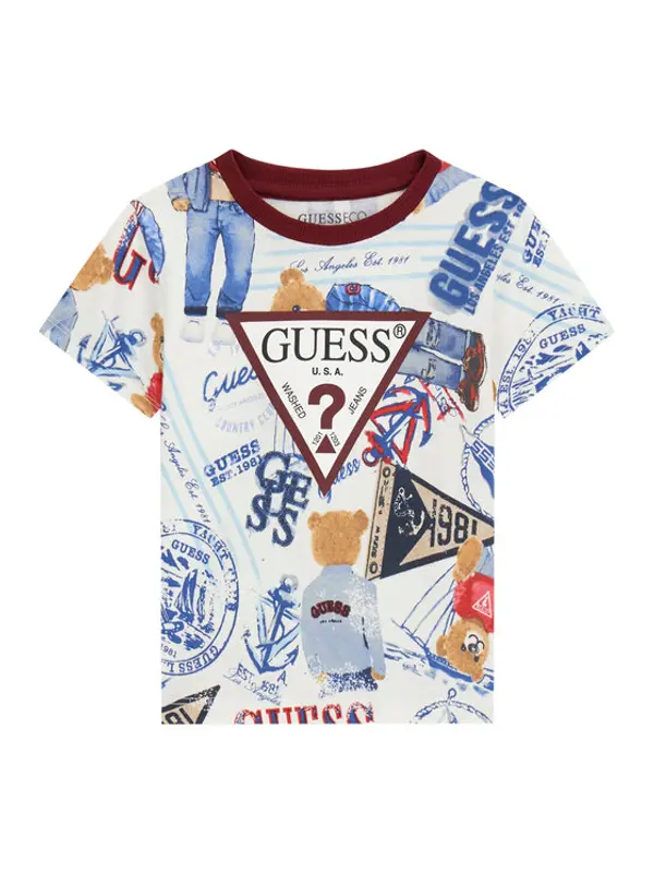 Guess Guess T-shirt N6RI04 K8HM4 Šarena Regular Fit