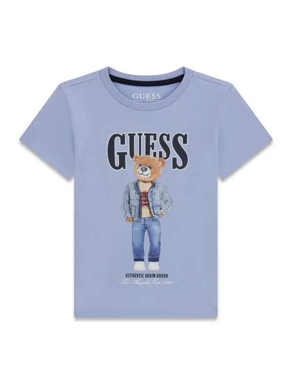 Guess Guess T-shirt N6RI05 K8HM4 Plava Regular Fit