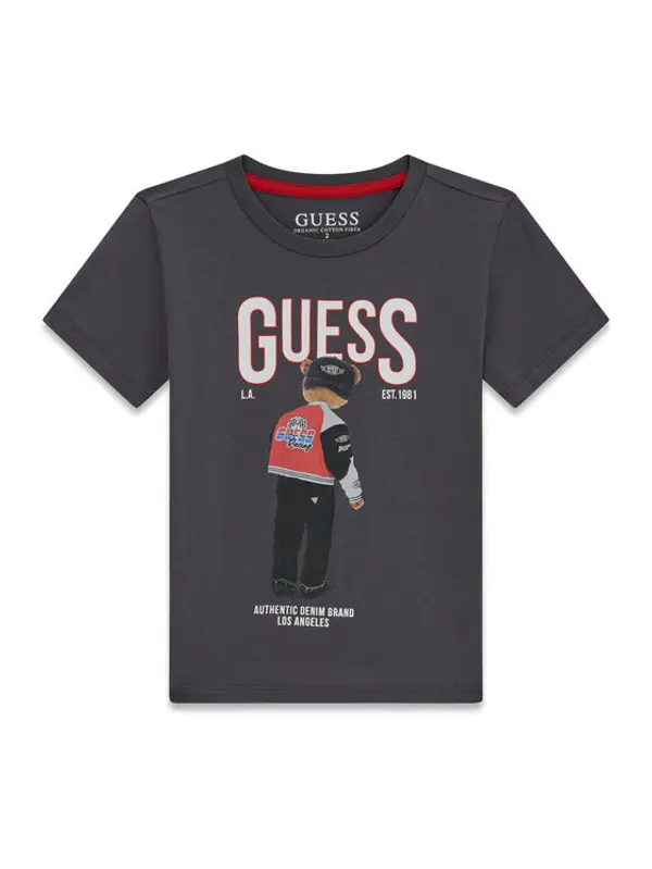 Guess Guess T-shirt N6RI05 K8HM4 Siva Regular Fit
