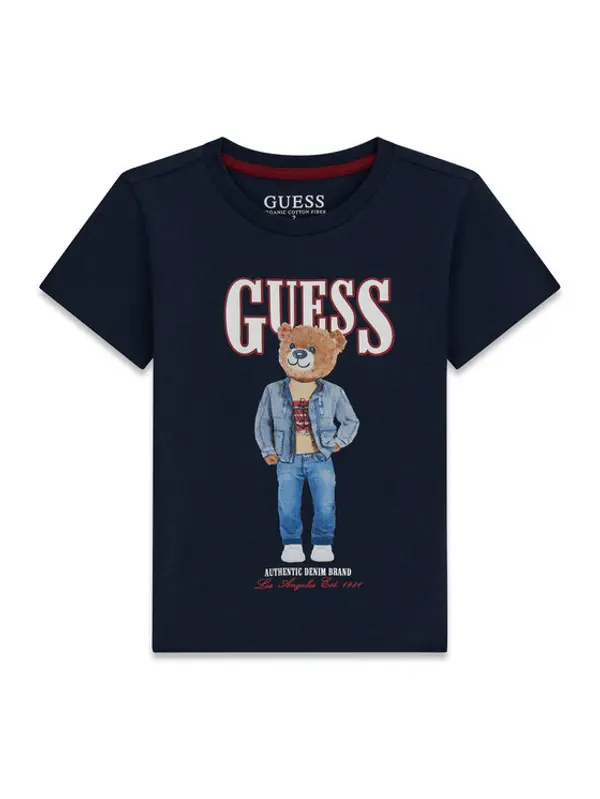 Guess Guess T-shirt N6RI05 K8HM4 Tamnoplava Regular Fit
