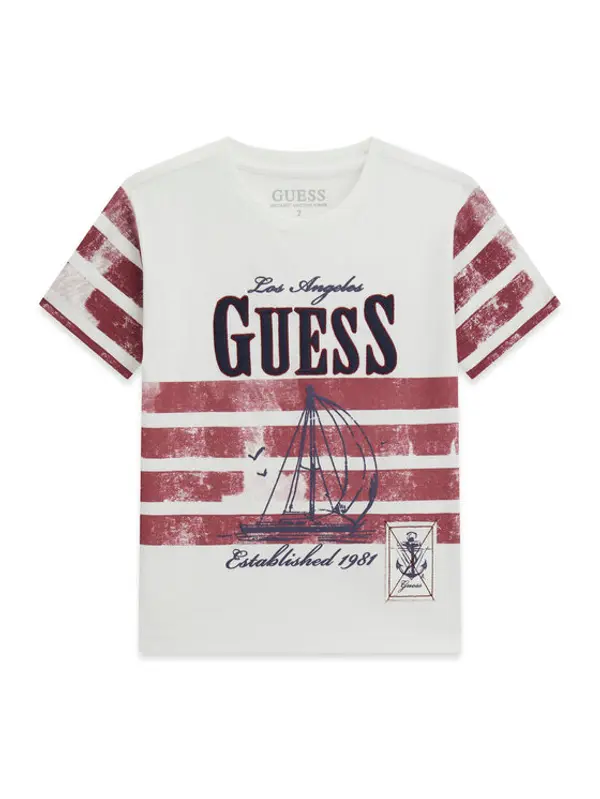 Guess Guess T-shirt N6RI15 K6XN1 Bijela Regular Fit