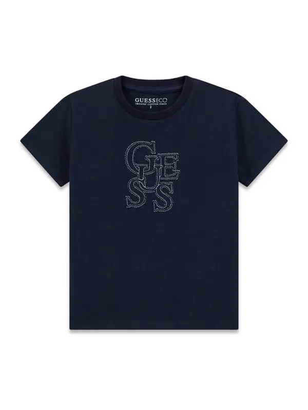 Guess Guess T-shirt N6RI17 grK8HM4 Tamnoplava Regular Fit