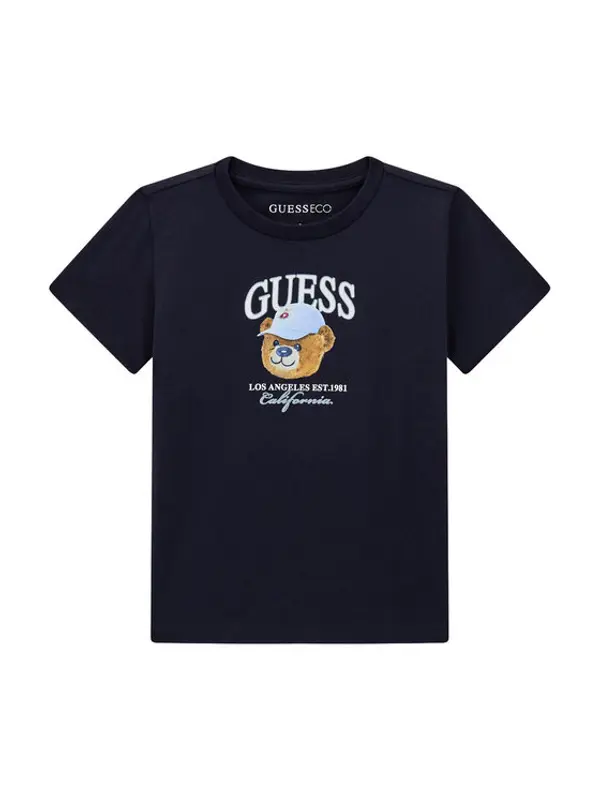 Guess Guess T-shirt N6YI13 K3801 Tamnoplava Regular Fit
