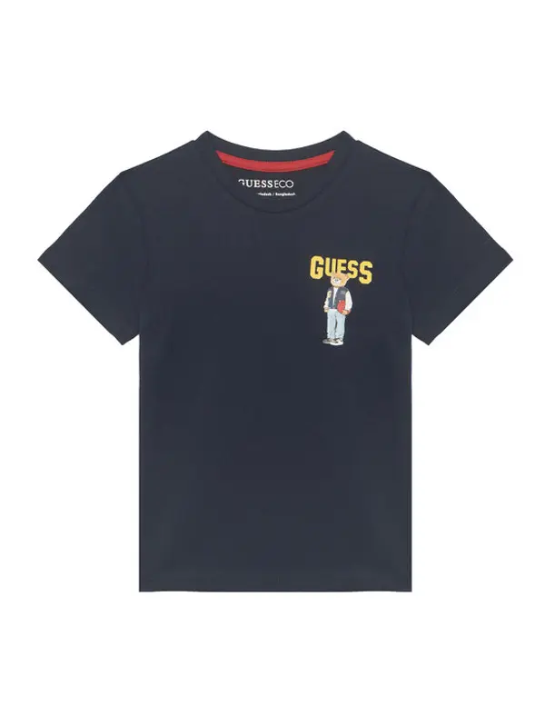 Guess Guess T-shirt N6YI23 3K3879 Tamnoplava Regular Fit