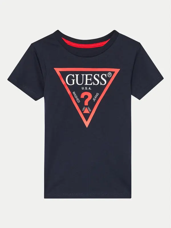 Guess Guess T-shirt N73I55 K8HM0 Tamnoplava Regular Fit