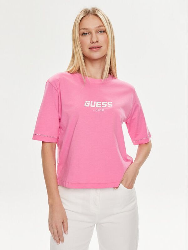 Guess Guess T-shirt Natalia V4GI11 JA914 Ružičasta Boxy Fit
