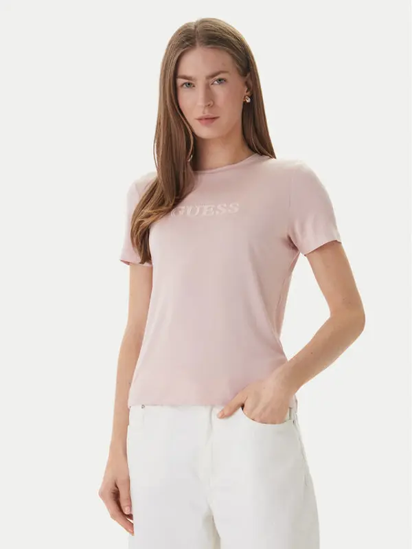 Guess Guess T-shirt O6GI00 KBF92 Ružičasta Regular Fit