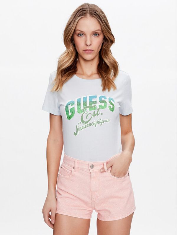 Guess Guess T-shirt Shaded Logo W3GI34 I3Z14 Plava Regular Fit