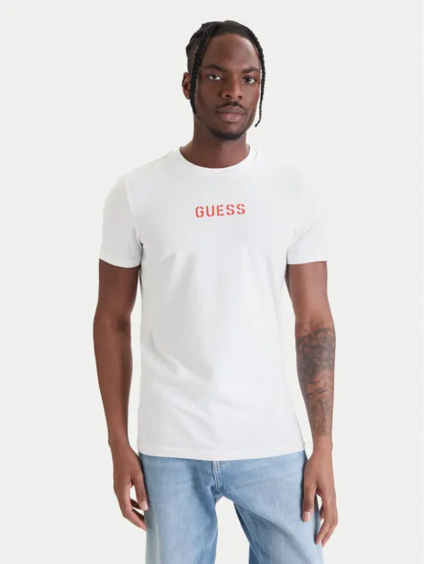 Guess Guess T-shirt U6GM01 K6YW1 Bijela Regular Fit