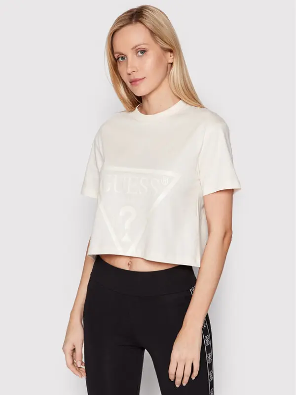Guess Guess T-shirt V2YI06 K8HM0 Bež Regular Fit