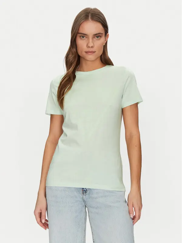 Guess Guess T-shirt V2YI07 K8HM0 Zelena Regular Fit