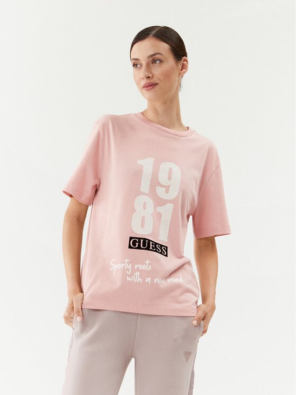 Guess Guess T-shirt V3BI00 KA260 Ružičasta Relaxed Fit