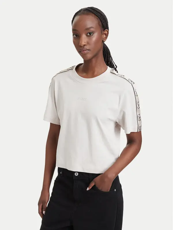 Guess Guess T-shirt V3RI08 I3Z14 Bež Regular Fit