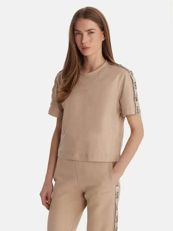 Guess Guess T-shirt V3RI08 I3Z14 Bež Relaxed Fit