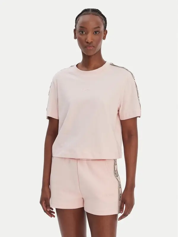 Guess Guess T-shirt V3RI08 I3Z14 Ružičasta Relaxed Fit