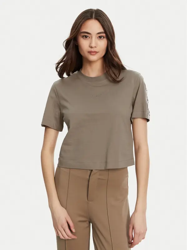 Guess Guess T-shirt V3RI08 I3Z14 Smeđa Regular Fit