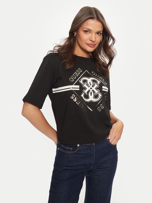 Guess Guess T-shirt V4BI05 I3Z14 Crna Boxy Fit