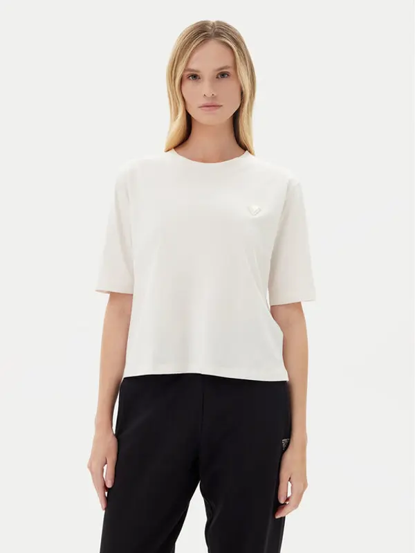 Guess Guess T-shirt V4BI21 I3Z14 Écru Relaxed Fit