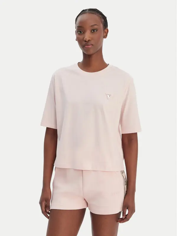 Guess Guess T-shirt V4BI21 I3Z14 Ružičasta Relaxed Fit
