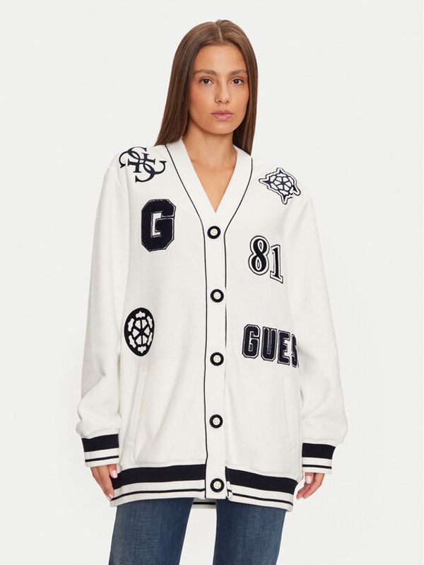 Guess Guess T-shirt V4BQ08 KCHV0 Bijela Boxy Fit