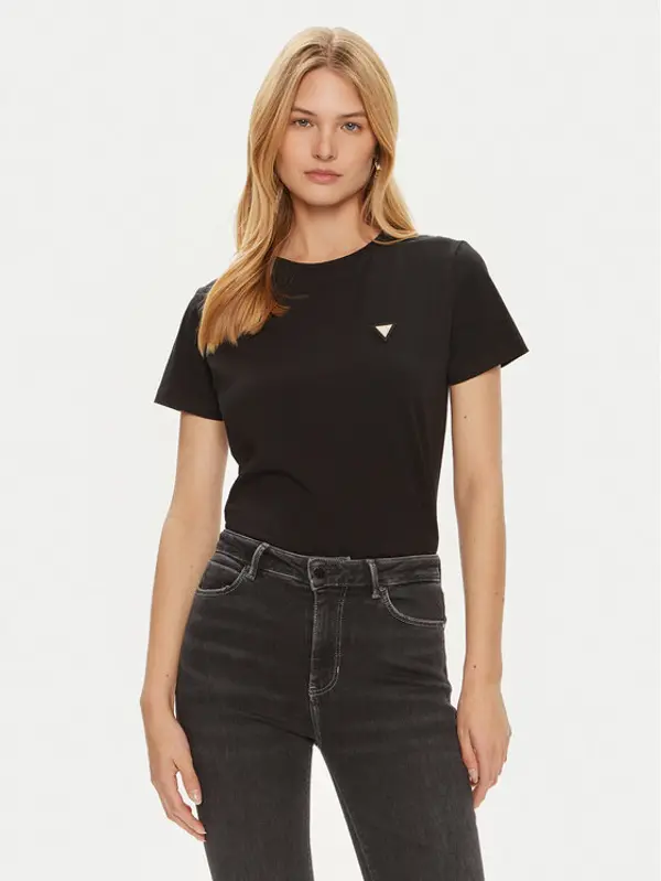 Guess Guess T-shirt V4YI09 J1314 Crna Regular Fit