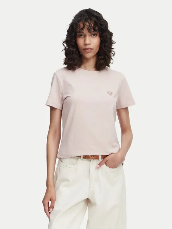 Guess Guess T-shirt V4YI09 J1314 Svijetlo roza Regular Fit