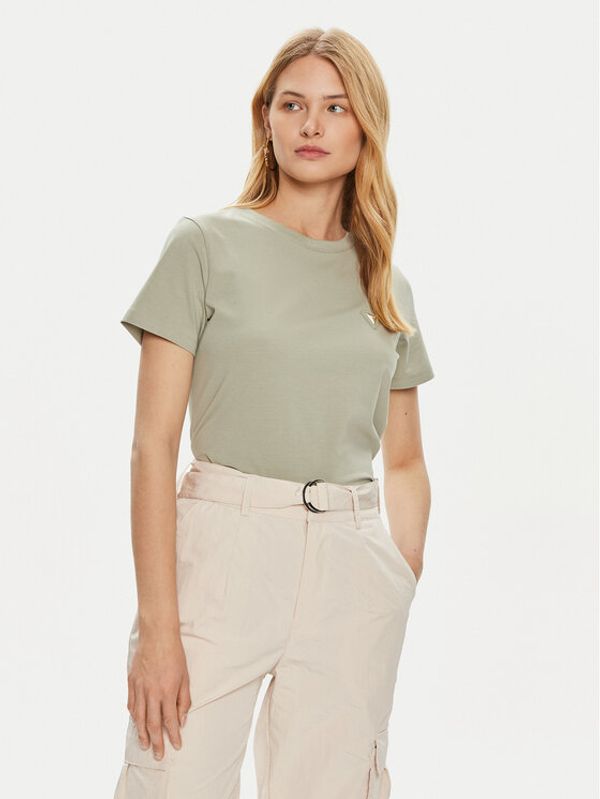 Guess Guess T-shirt V4YI09 J1314 Zelena Regular Fit