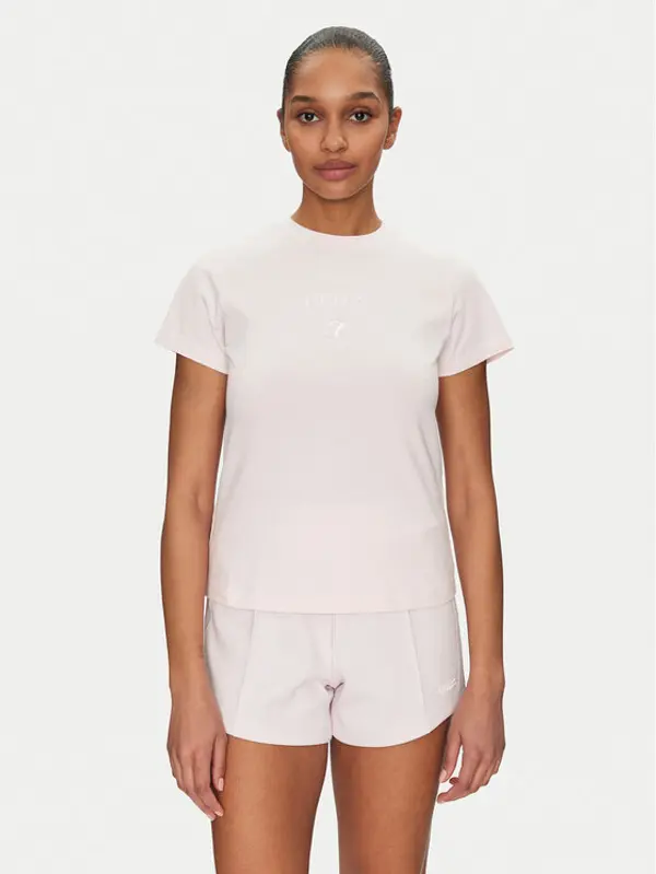 Guess Guess T-shirt V4YI21 KCDH1 Ružičasta Slim Fit