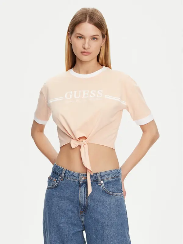 Guess Guess T-shirt V5GI05 I3Z14 Narančasta Regular Fit